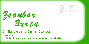 zsombor barta business card